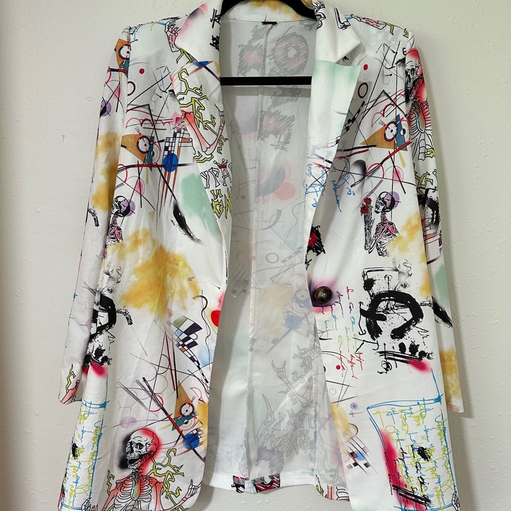 Abstract Print Women's Blazer